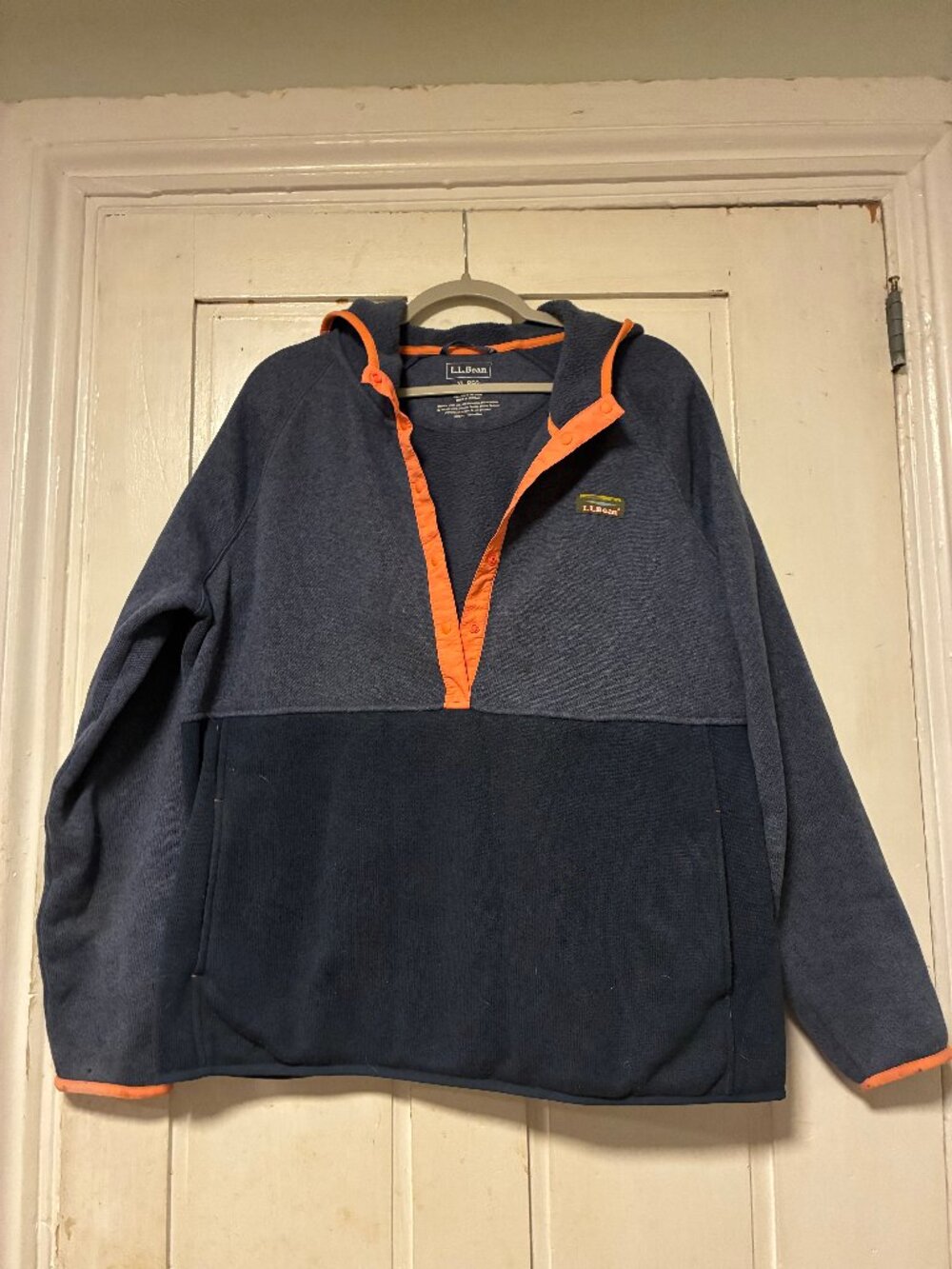 L.L.Bean Women’s XL Colorblock Fleece Hoodie